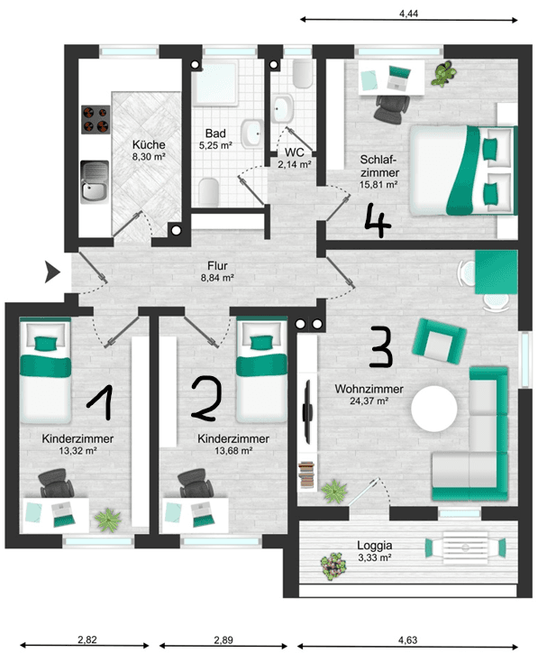 Pronájem bytu 16 m², Hof, Bavorsko Pronájem bytu 16 m², Hof, Bavorsko
