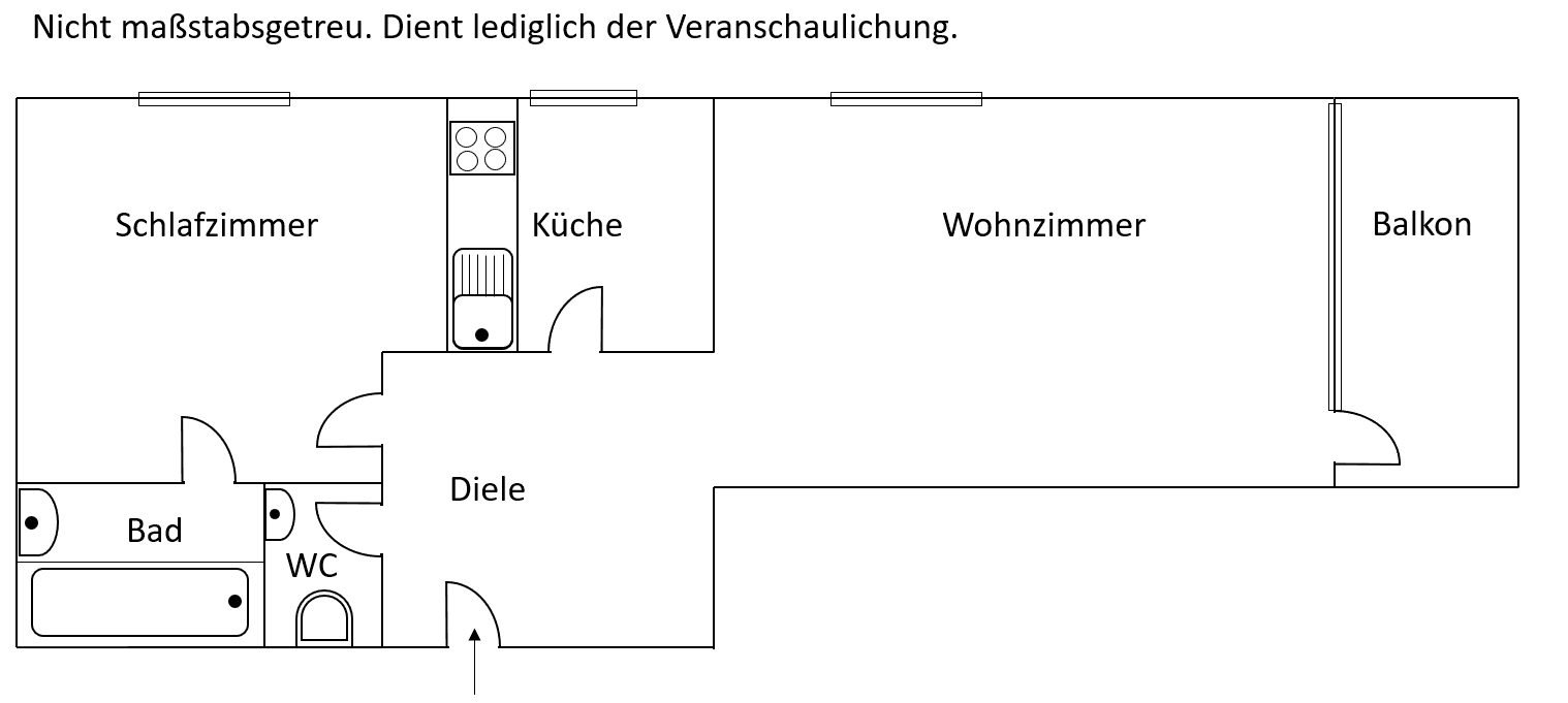 Pronájem bytu 2+1 45 m², Welkerstraße 114, Altensteig, Bádensko-Württembersko Pronájem bytu 2+1 45 m², Welkerstraße 114, Altensteig, Bádensko-Württembersko