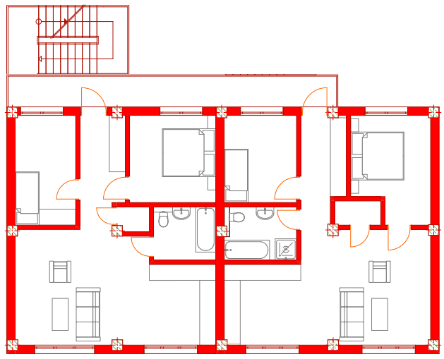 Prodej bytu 3+1 33 m², Fehrbellin, Braniborsko Prodej bytu 3+1 33 m², Fehrbellin, Braniborsko
