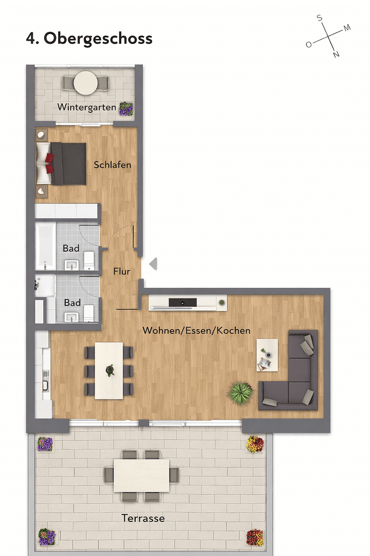 Pronájem bytu 2+1 60 m², München, Bavorsko Pronájem bytu 2+1 60 m², München, Bavorsko