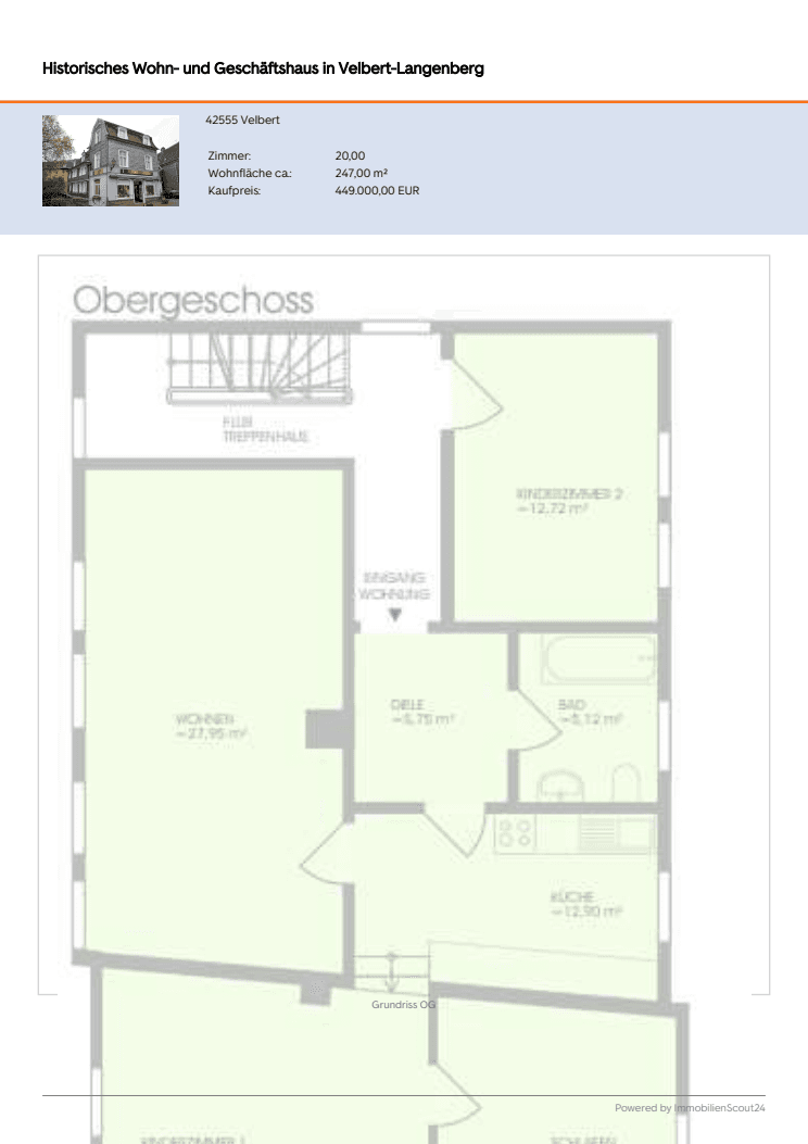 Prodej domu 247 m², pozemek 136 m², Velbert, Severní Porýní-Vestfálsko Prodej domu 247 m², pozemek 136 m², Velbert, Severní Porýní-Vestfálsko