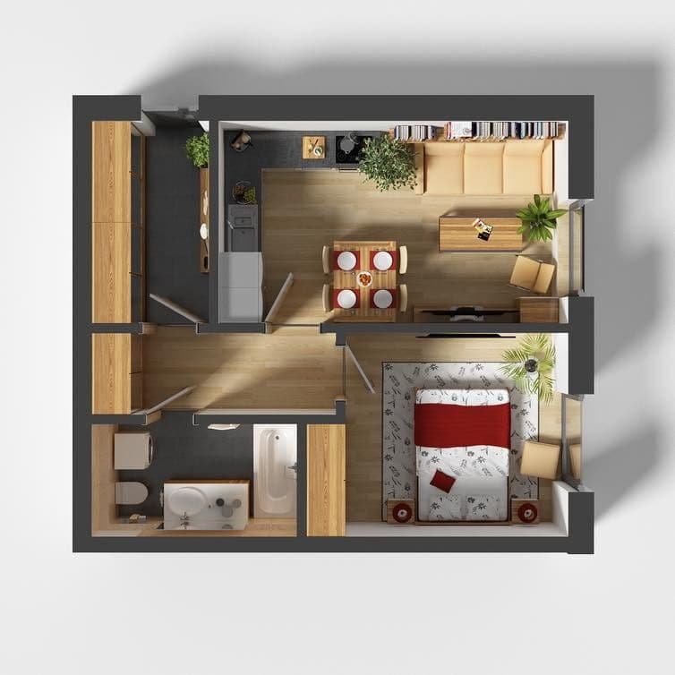 Pronájem bytu 2+kk 46 m², Habrová, Blovice, Plzeňský kraj Pronájem bytu 2+kk 46 m², Habrová, Blovice, Plzeňský kraj