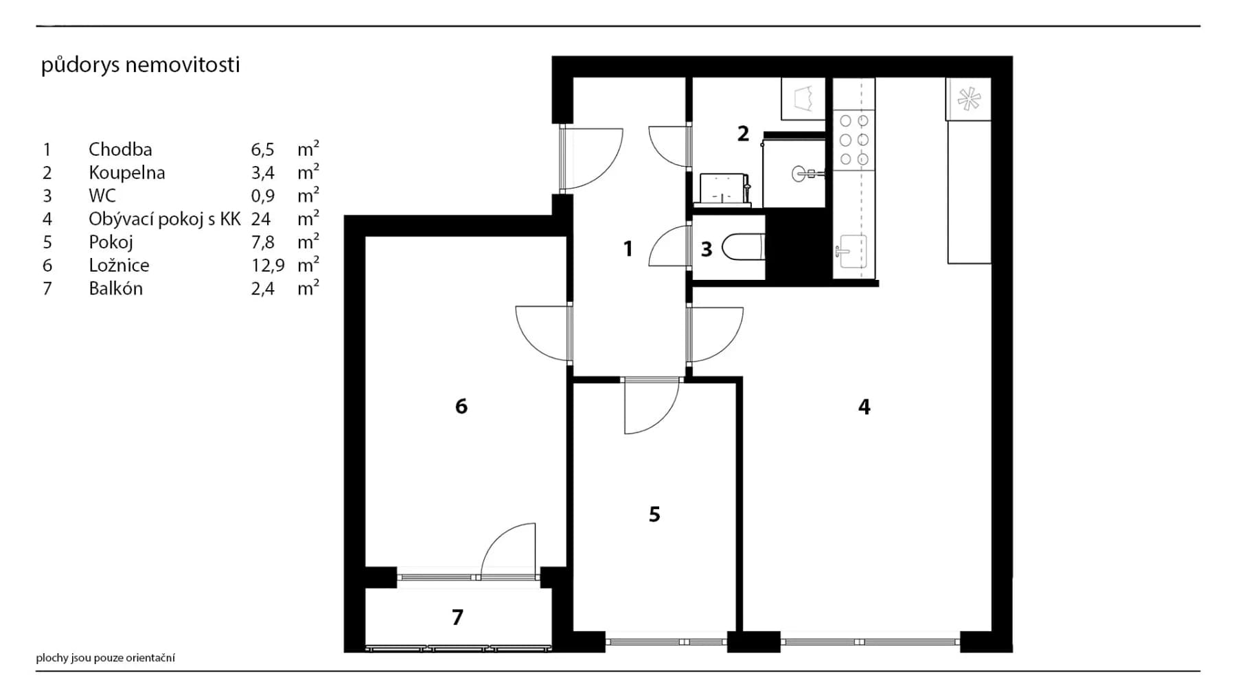 Prodej bytu 3+kk 54 m², Cafourkova, Praha, Praha Prodej bytu 3+kk 54 m², Cafourkova, Praha, Praha