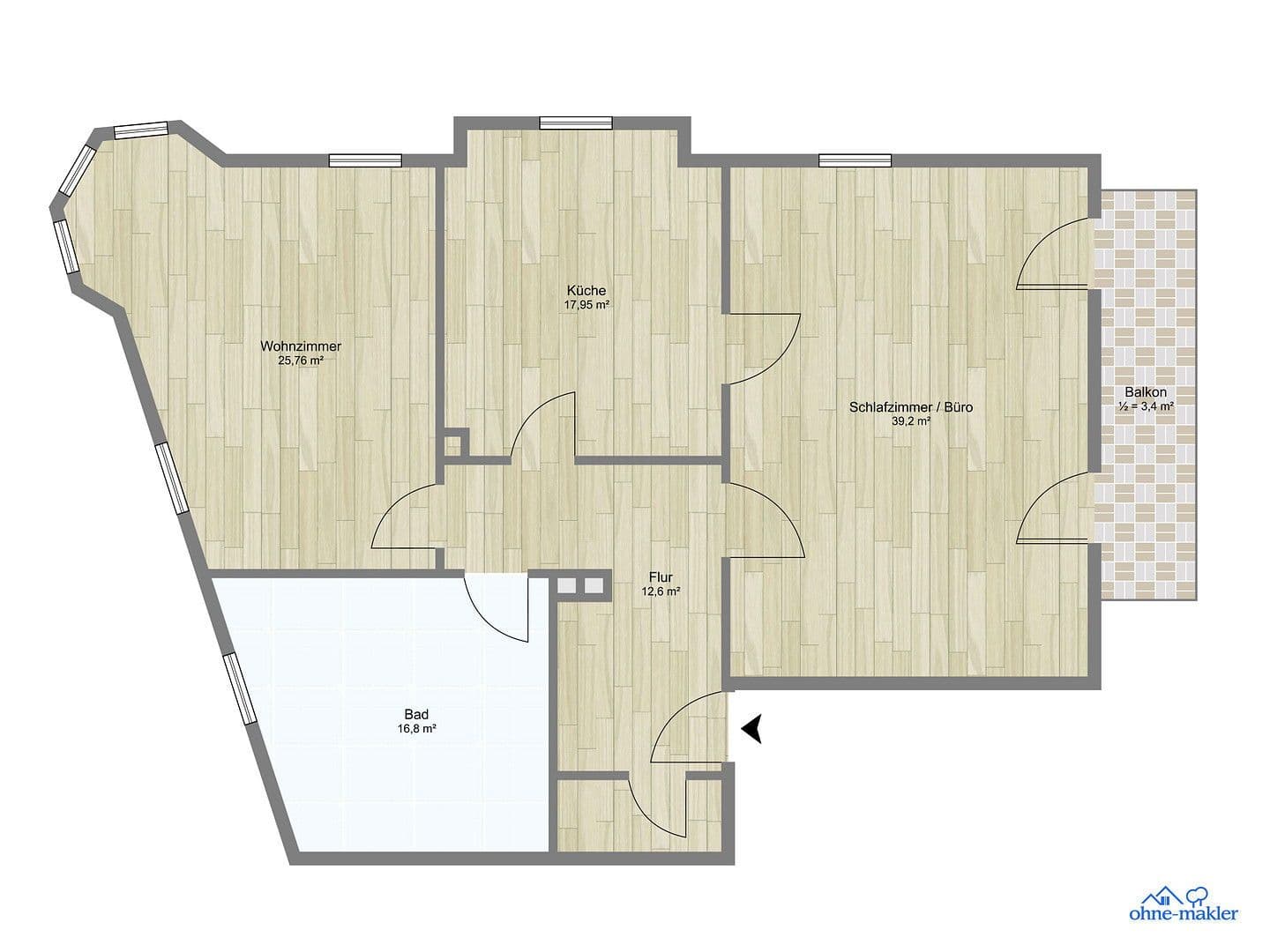 Pronájem bytu 2+1 90 m², Ellmaierstraße 6, Rosenheim, Bavorsko Pronájem bytu 2+1 90 m², Ellmaierstraße 6, Rosenheim, Bavorsko