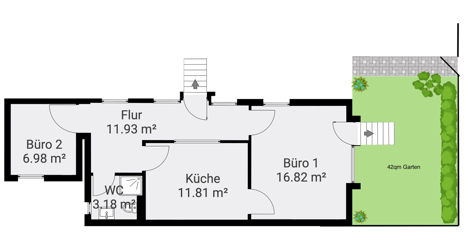 Pronájem kanceláře 51 m², Groß-Gerau, Hessen Pronájem kanceláře 51 m², Groß-Gerau, Hessen