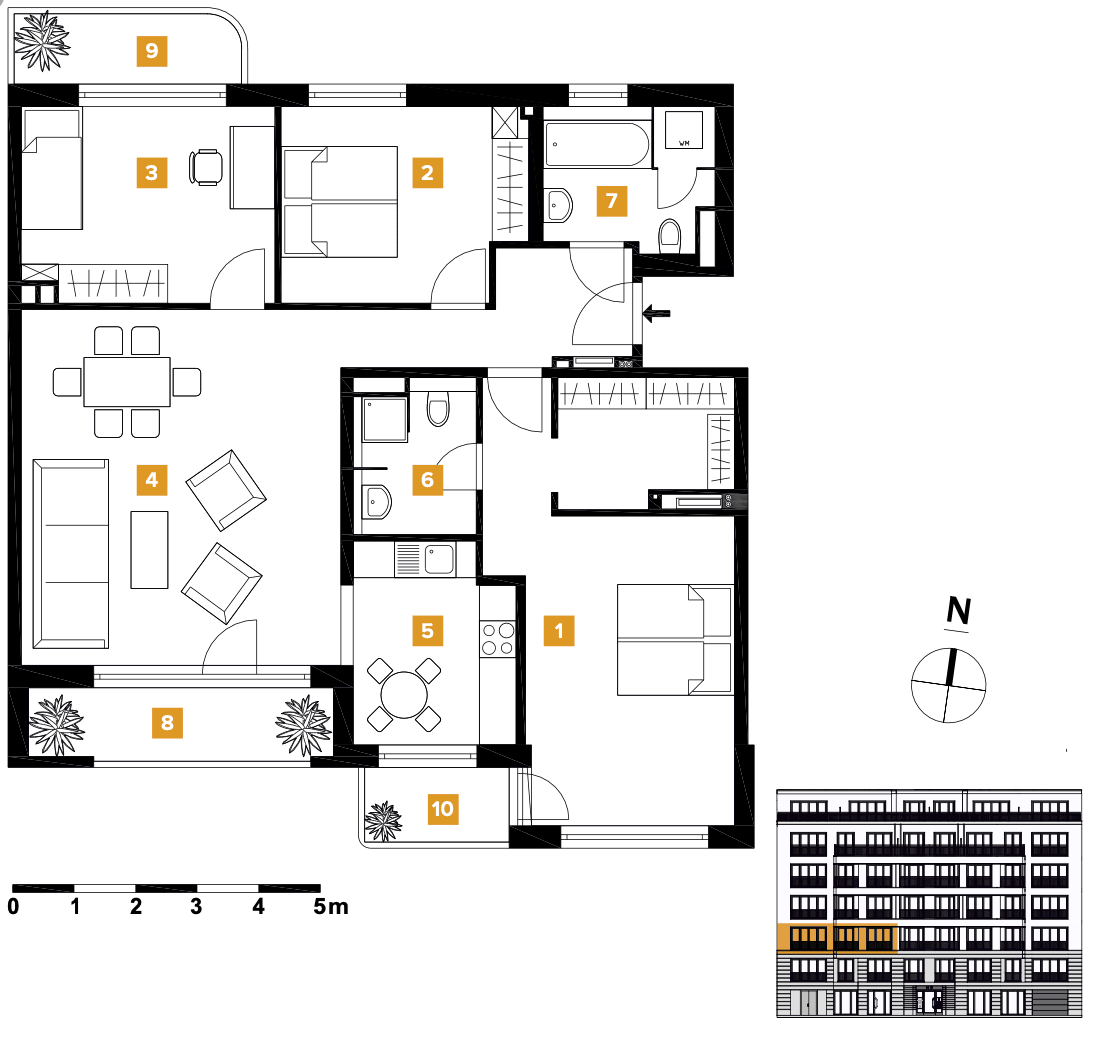 Prodej bytu 4+1 114 m², Hohenstaufenstraße 9, Berlin, Berlín Prodej bytu 4+1 114 m², Hohenstaufenstraße 9, Berlin, Berlín