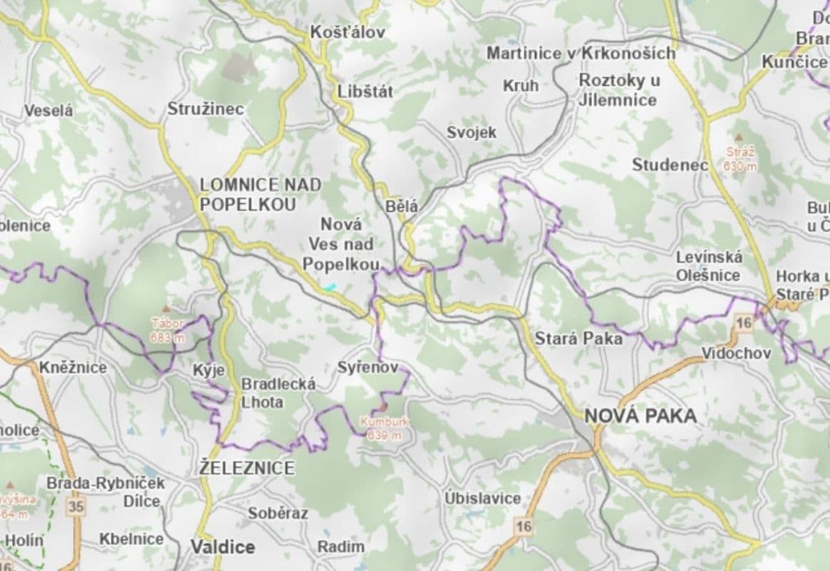 Prodej pozemku 16.773 m², Nová Ves nad Popelkou, Liberecký kraj Prodej pozemku 16.773 m², Nová Ves nad Popelkou, Liberecký kraj