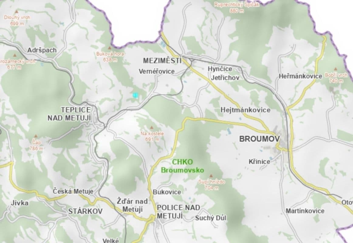 Prodej pozemku 32.524 m², Teplice nad Metují, Královéhradecký kraj Prodej pozemku 32.524 m², Teplice nad Metují, Královéhradecký kraj