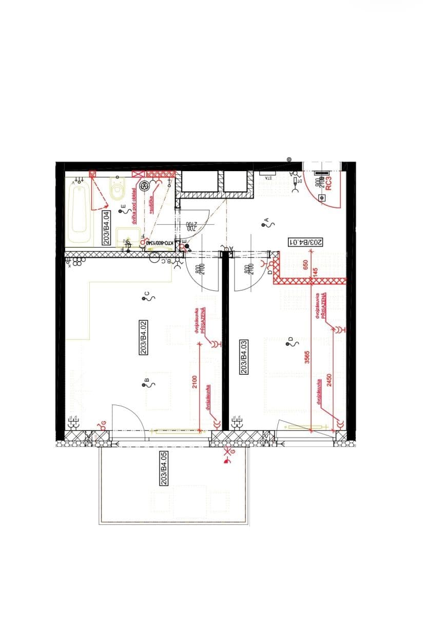 Pronájem bytu 2+kk 45 m², Čakovická, Praha, Praha Pronájem bytu 2+kk 45 m², Čakovická, Praha, Praha