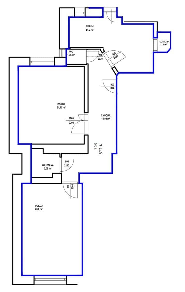 Pronájem bytu 3+kk 81 m², Křenová, Brno, Jihomoravský kraj Pronájem bytu 3+kk 81 m², Křenová, Brno, Jihomoravský kraj
