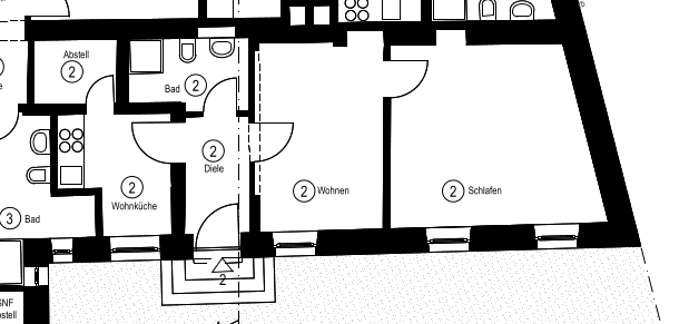 Pronájem bytu 1+kk 49 m², Billerstraße 5, Augsburg, Bavorsko Pronájem bytu 1+kk 49 m², Billerstraße 5, Augsburg, Bavorsko