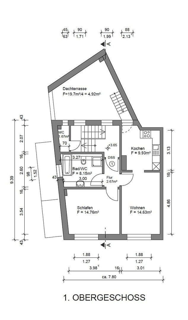 Pronájem bytu 2+1 60 m², Bad Nauheim, Hessen Pronájem bytu 2+1 60 m², Bad Nauheim, Hessen