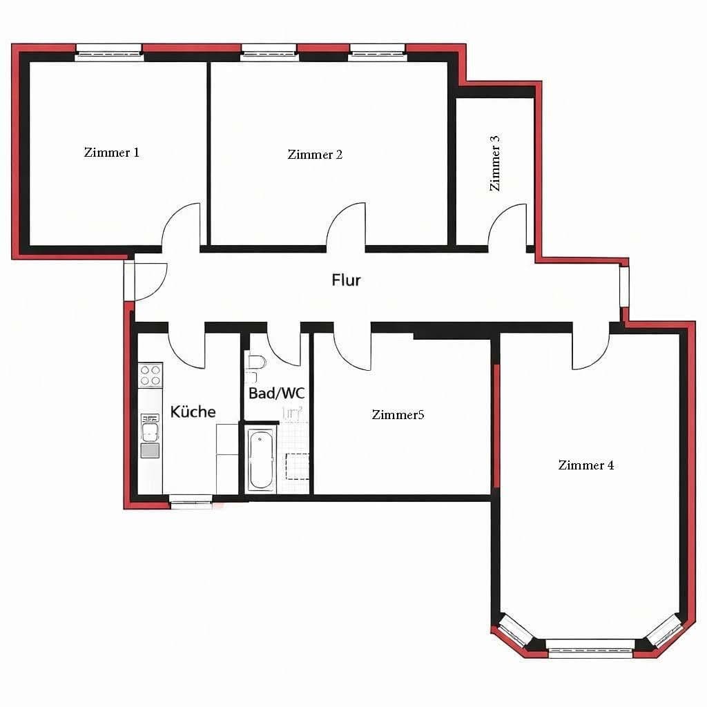 Prodej bytu 4+kk 107 m², Unter den Eichen, Berlin, Berlín Prodej bytu 4+kk 107 m², Unter den Eichen, Berlin, Berlín