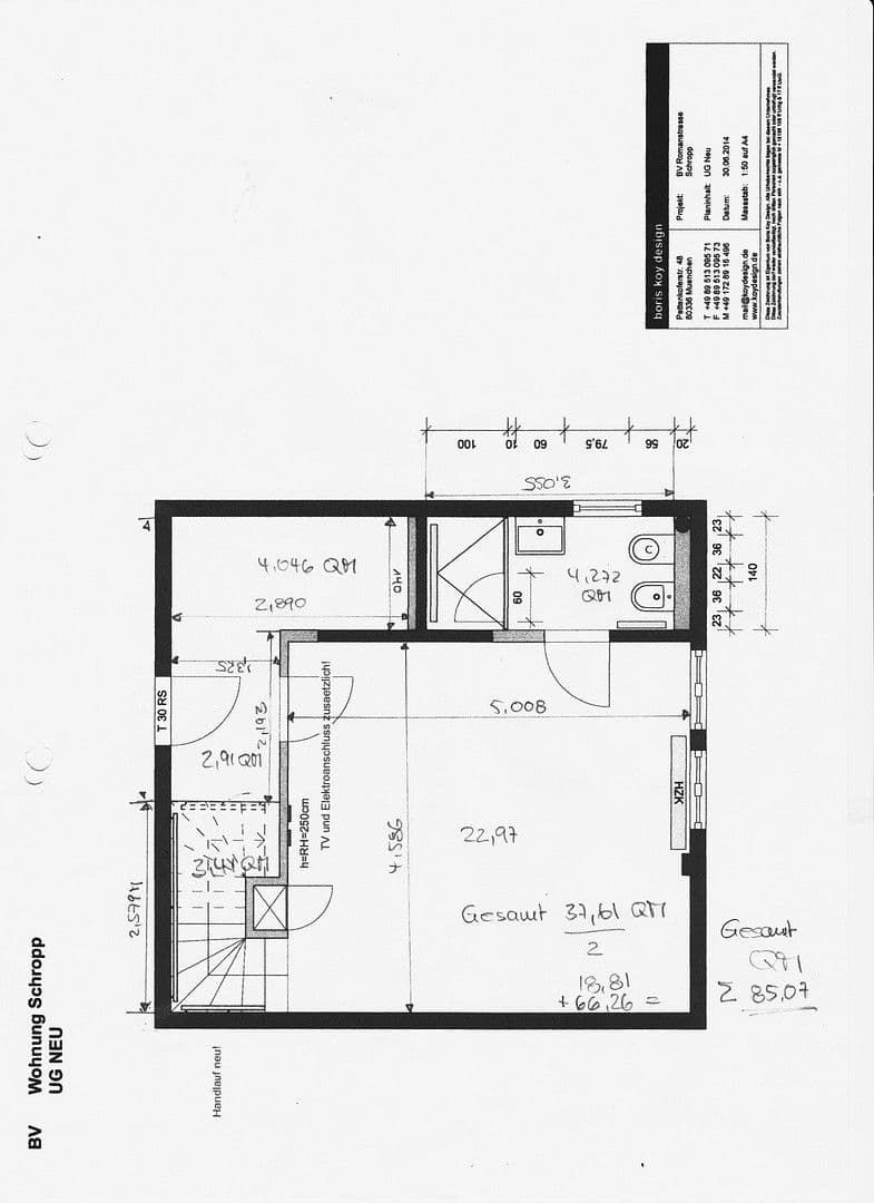Prodej bytu 2+kk 83 m², Romanstr, München, Bavorsko Prodej bytu 2+kk 83 m², Romanstr, München, Bavorsko