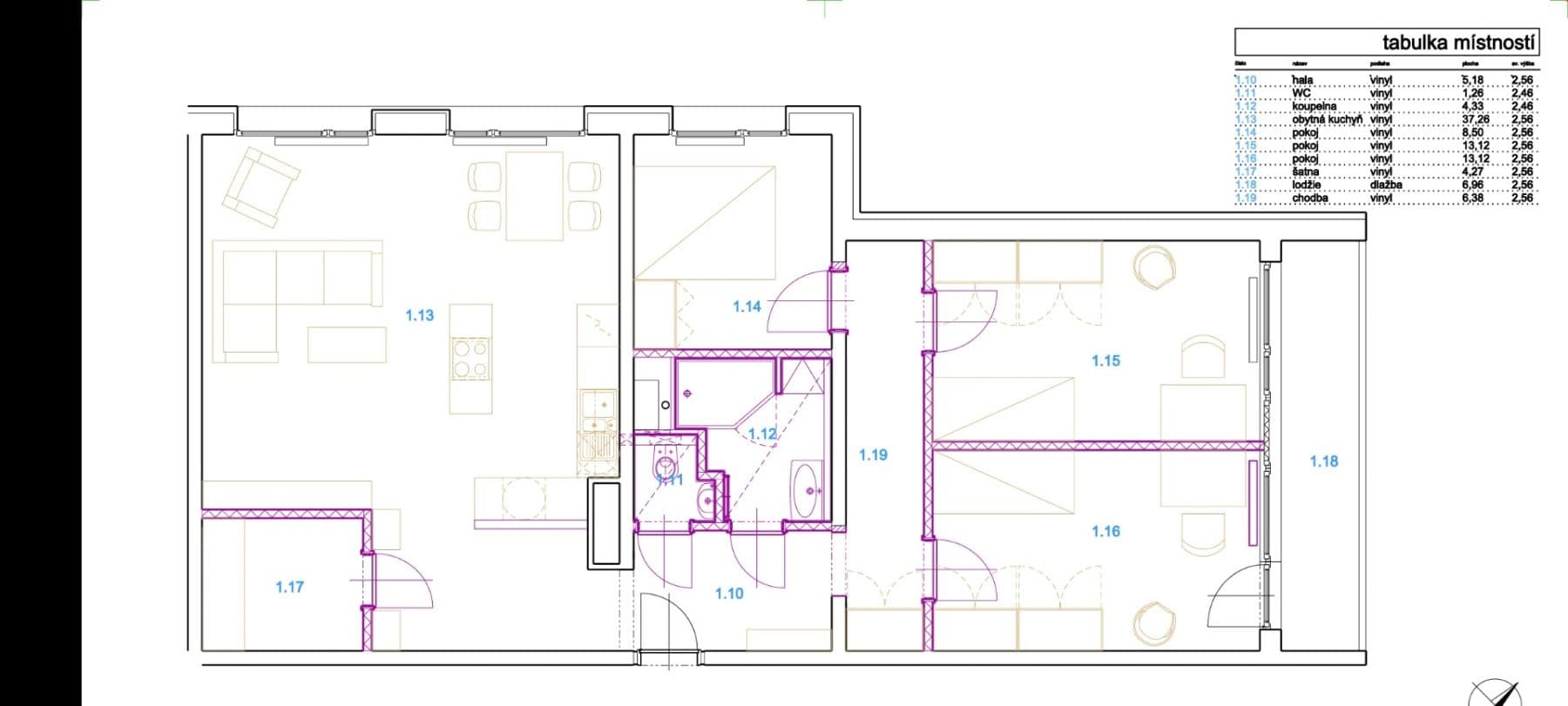 Pronájem bytu 4+kk 93 m², Kukelská, Praha, Praha Pronájem bytu 4+kk 93 m², Kukelská, Praha, Praha