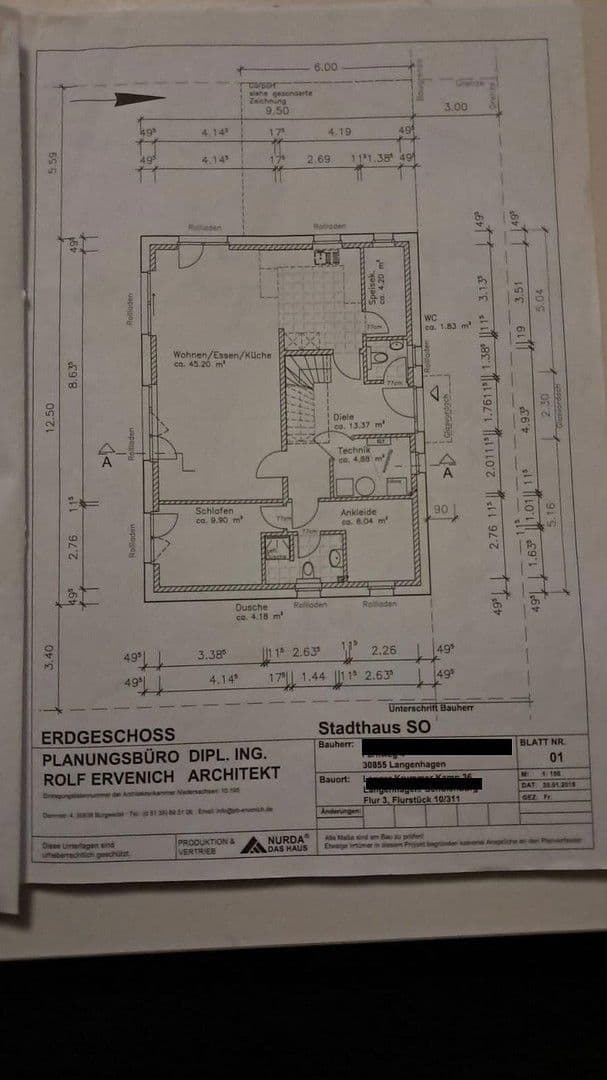 Prodej domu 180 m², pozemek 430 m², Langenhagen, Dolní Sasko Prodej domu 180 m², pozemek 430 m², Langenhagen, Dolní Sasko
