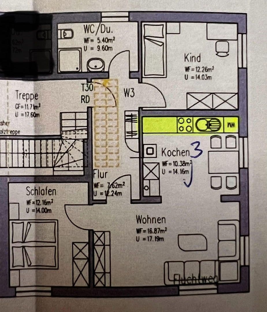Pronájem bytu 3+1 69 m², Dautmergerstrasse 21, Schömberg, Bádensko-Württembersko Pronájem bytu 3+1 69 m², Dautmergerstrasse 21, Schömberg, Bádensko-Württembersko
