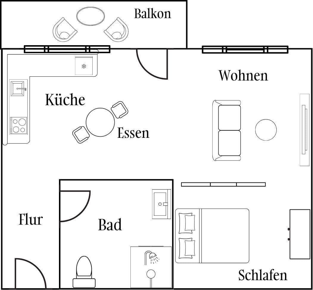 Pronájem bytu 1+kk 41 m², Luisenstraße 45, Düsseldorf, Severní Porýní-Vestfálsko Pronájem bytu 1+kk 41 m², Luisenstraße 45, Düsseldorf, Severní Porýní-Vestfálsko
