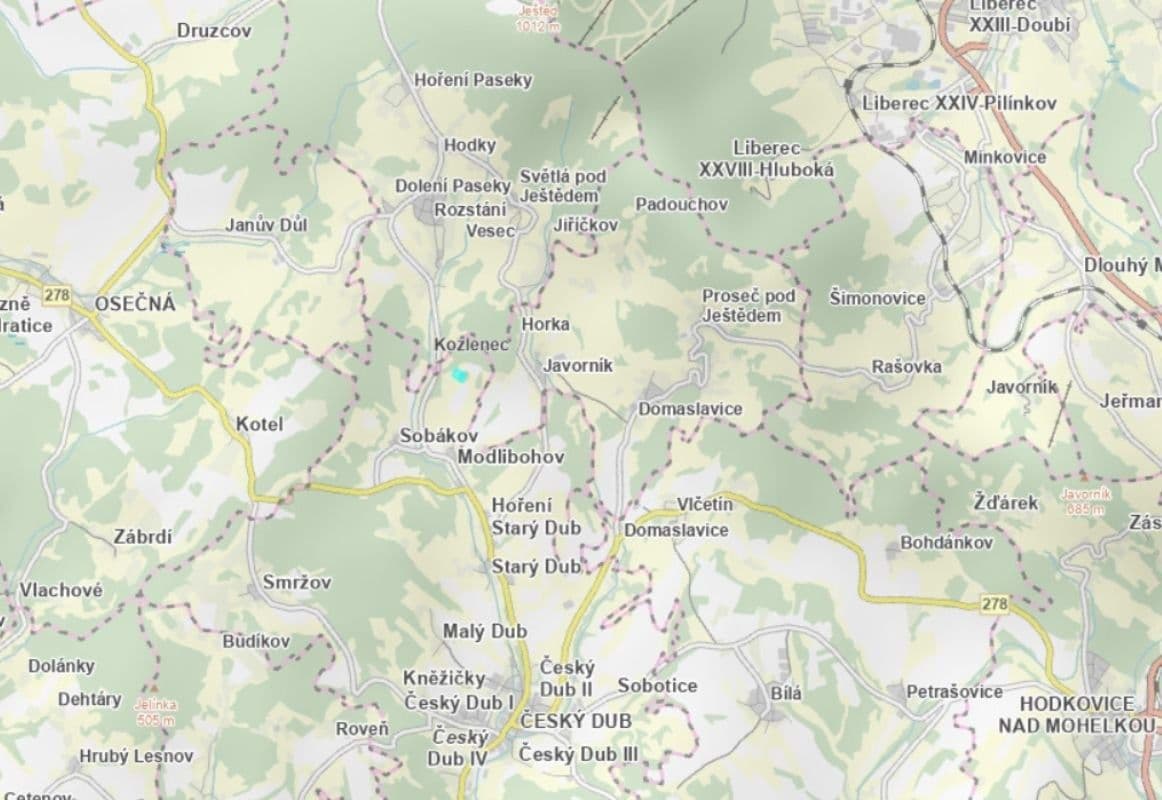 Prodej pozemku 14.247 m², Český Dub, Liberecký kraj Prodej pozemku 14.247 m², Český Dub, Liberecký kraj