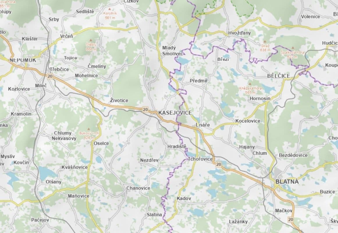 Prodej pozemku 24.727 m², Životice, Plzeňský kraj Prodej pozemku 24.727 m², Životice, Plzeňský kraj