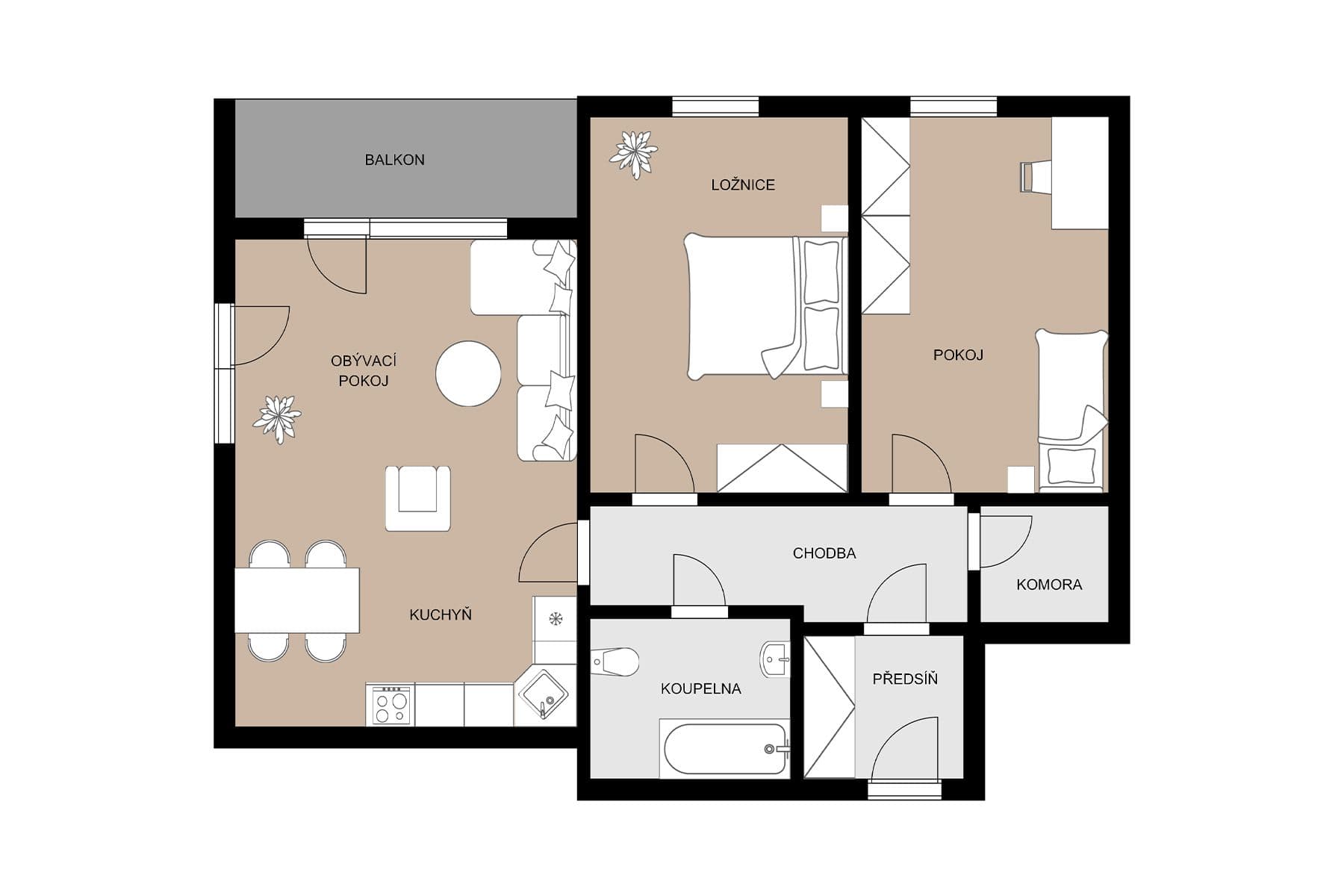 Prodej bytu 3+kk 70 m², Uhlířské Janovice, Středočeský kraj Prodej bytu 3+kk 70 m², Uhlířské Janovice, Středočeský kraj
