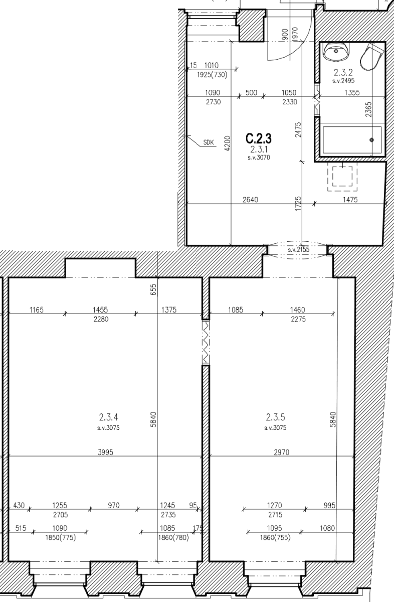 Pronájem bytu 2+1 57 m², Plzeňská, Praha, Praha Pronájem bytu 2+1 57 m², Plzeňská, Praha, Praha