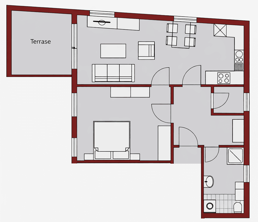 Pronájem bytu 2+1 69 m², Hauptstraße 27, Volkach, Bavorsko Pronájem bytu 2+1 69 m², Hauptstraße 27, Volkach, Bavorsko