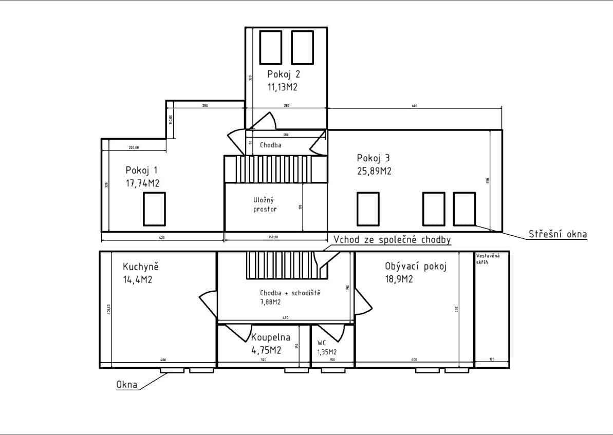 Prodej bytu 4+1 104 m², Na Mlynářce, Rudná, Středočeský kraj Prodej bytu 4+1 104 m², Na Mlynářce, Rudná, Středočeský kraj