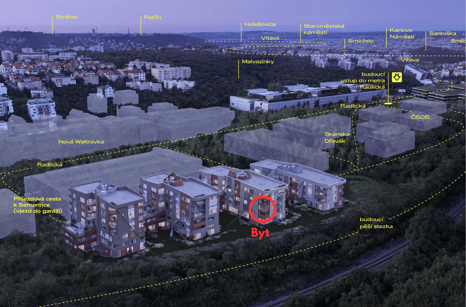 Prodej bytu 2+kk 50 m², U Komína, Praha, Praha Prodej bytu 2+kk 50 m², U Komína, Praha, Praha