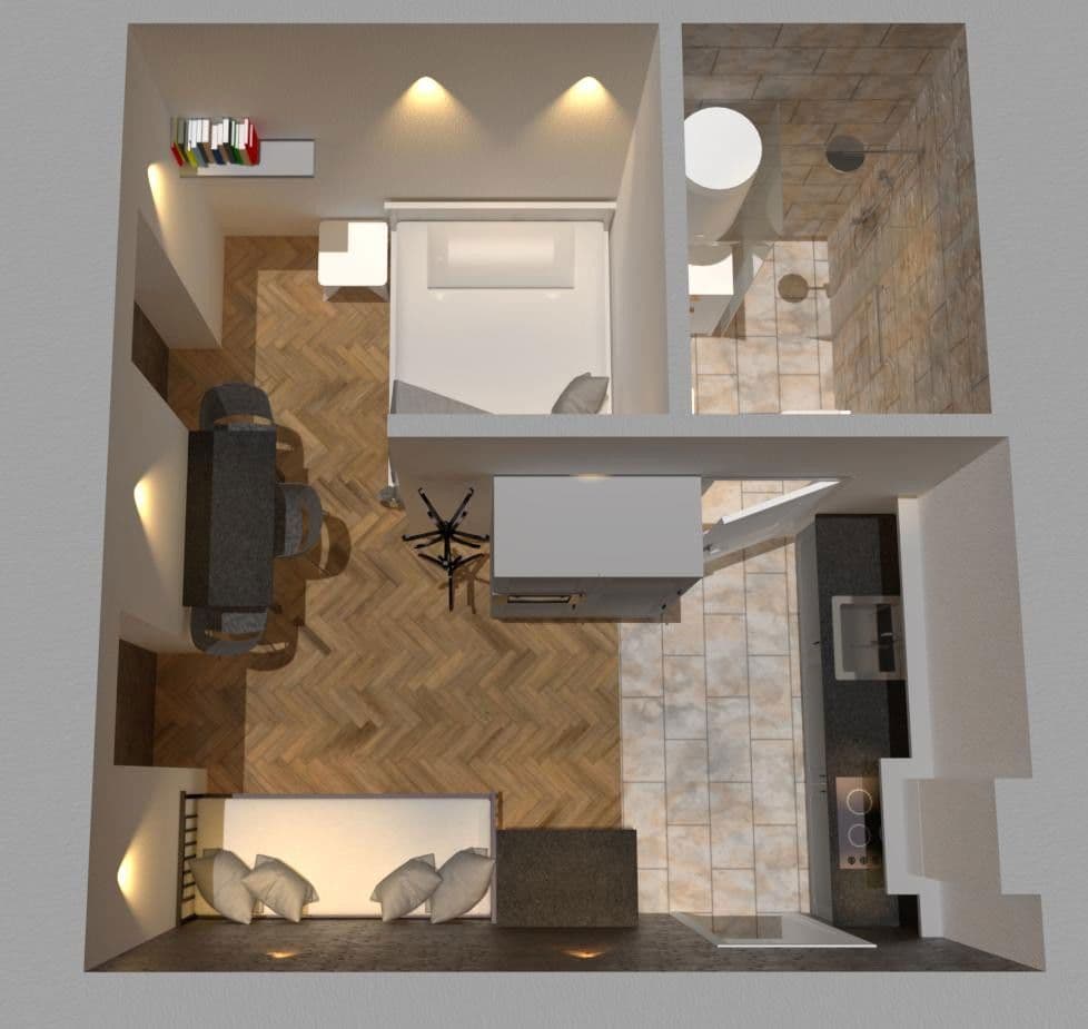 Pronájem bytu 1+kk 24 m², Schegargasse 3, Wien, Wien Pronájem bytu 1+kk 24 m², Schegargasse 3, Wien, Wien