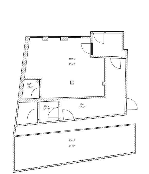 Pronájem kanceláře 63 m², Kleine Kirchgasse 1, Oederan, Sasko Pronájem kanceláře 63 m², Kleine Kirchgasse 1, Oederan, Sasko