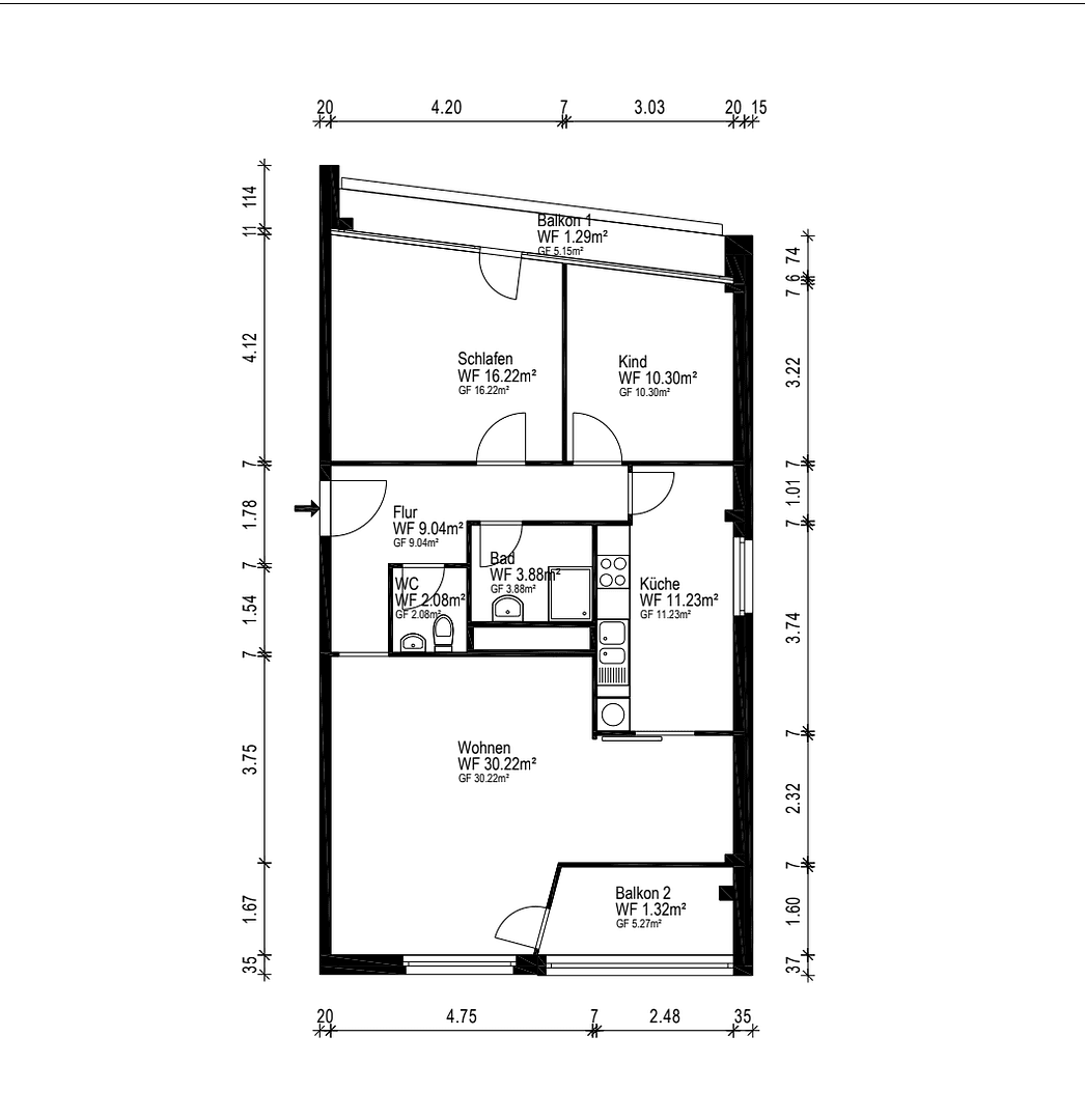Prodej bytu 3+1 85 m², Bremerhaven, Bremen Prodej bytu 3+1 85 m², Bremerhaven, Bremen