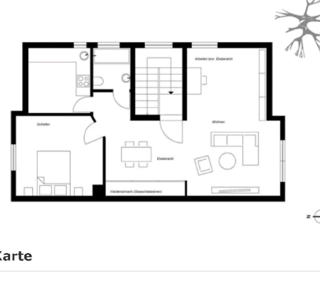 Pronájem bytu 2+1 60 m², Bruchköbel, Hessen Pronájem bytu 2+1 60 m², Bruchköbel, Hessen