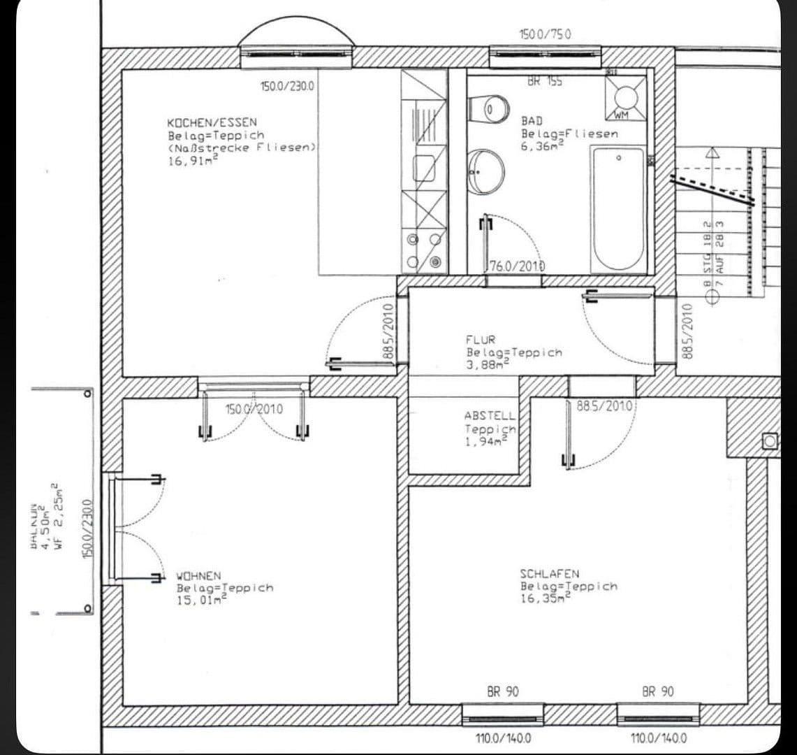 Pronájem bytu 2+1 63 m², Weimar, Durynsko Pronájem bytu 2+1 63 m², Weimar, Durynsko