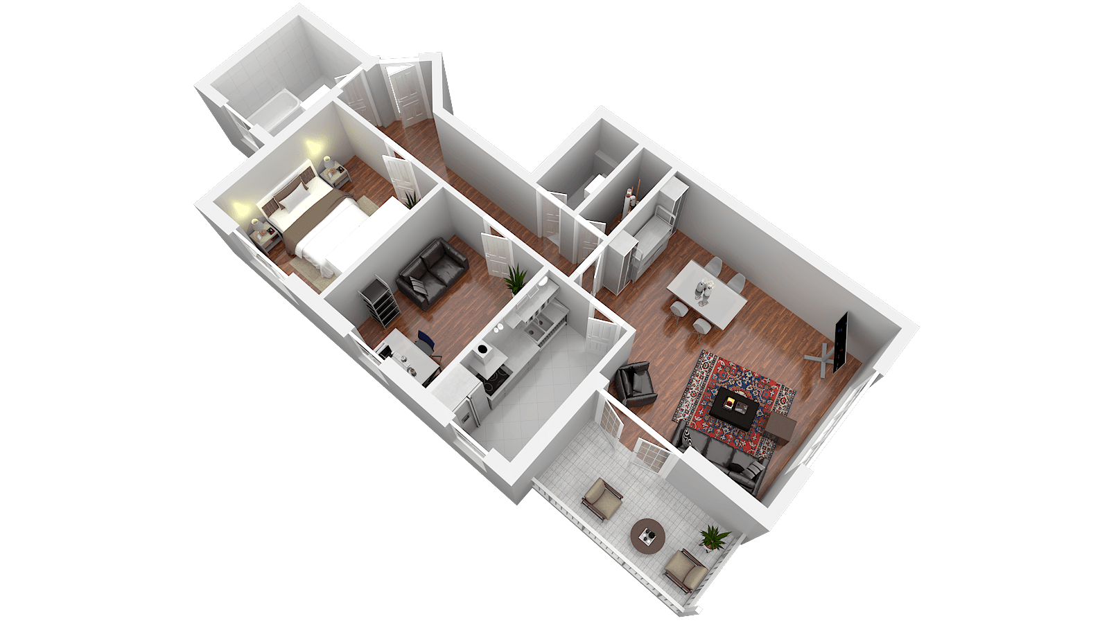 Pronájem bytu 3+1 94 m², Marburg, Hessen Pronájem bytu 3+1 94 m², Marburg, Hessen