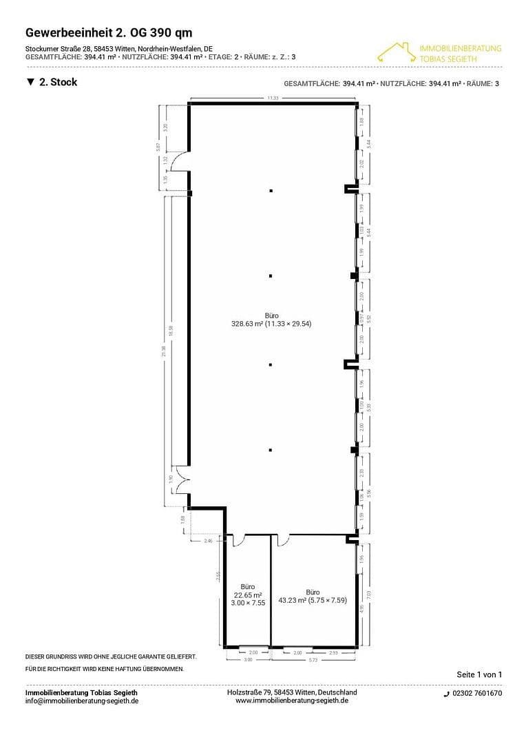 Pronájem nebytového prostoru 390 m², Stockumer Straße 28, Witten, Severní Porýní-Vestfálsko Pronájem nebytového prostoru 390 m², Stockumer Straße 28, Witten, Severní Porýní-Vestfálsko
