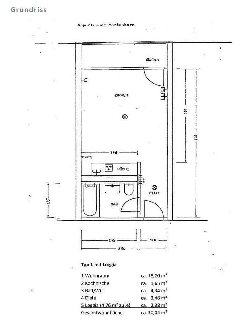 Prodej bytu 1+1 30 m², Mainz, Porýní-Falc Prodej bytu 1+1 30 m², Mainz, Porýní-Falc