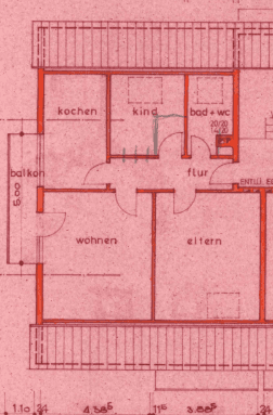 Pronájem bytu 3+1 64 m², Filderstadt, Bádensko-Württembersko Pronájem bytu 3+1 64 m², Filderstadt, Bádensko-Württembersko