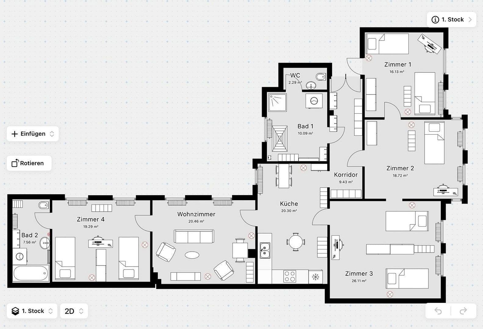 Pronájem bytu 5+1 155 m², Merseburger Str. 406, Halle/Saale, Sasko-Anhaltsko Pronájem bytu 5+1 155 m², Merseburger Str. 406, Halle/Saale, Sasko-Anhaltsko