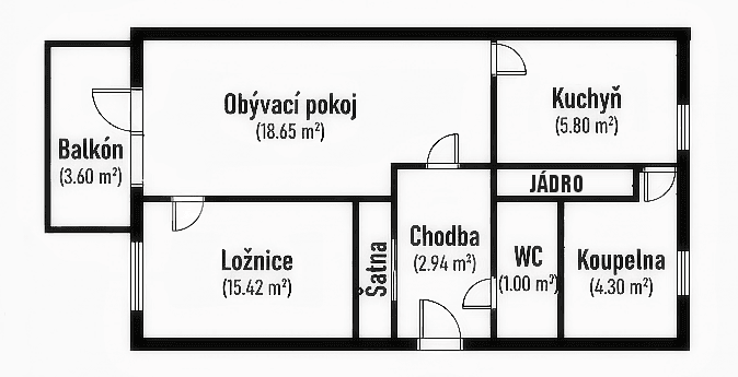 Prodej bytu 2+1 50 m², L. M. Pařízka, České Budějovice, Jihočeský kraj Prodej bytu 2+1 50 m², L. M. Pařízka, České Budějovice, Jihočeský kraj