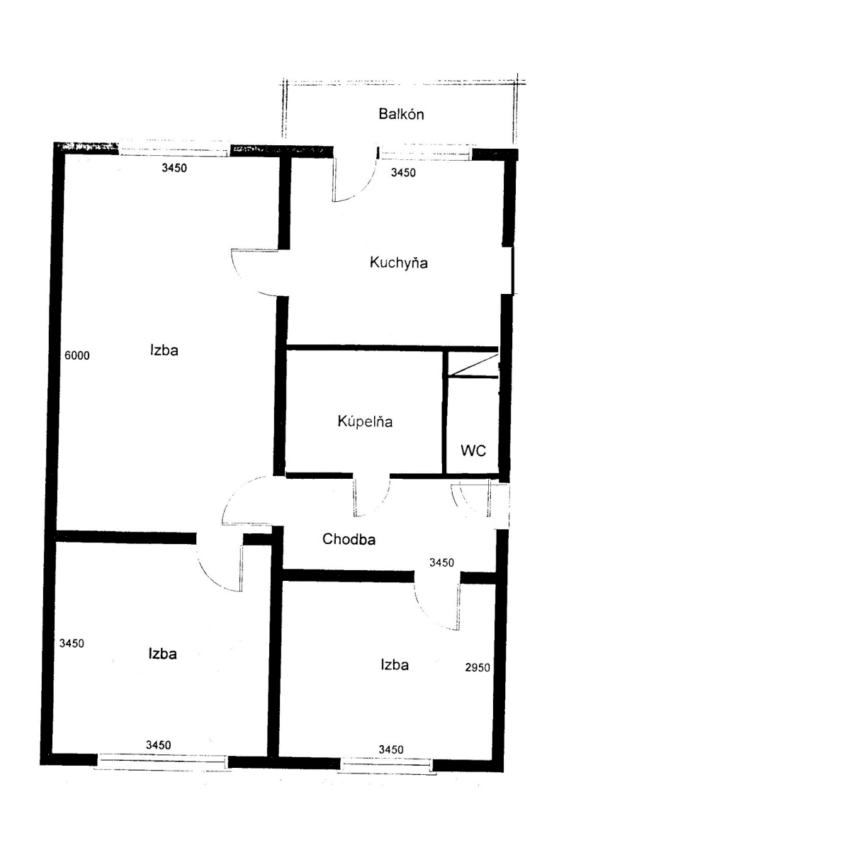 Pronájem bytu 3+1 72 m², J. Mudrocha, Senica, Trnavský kraj Pronájem bytu 3+1 72 m², J. Mudrocha, Senica, Trnavský kraj