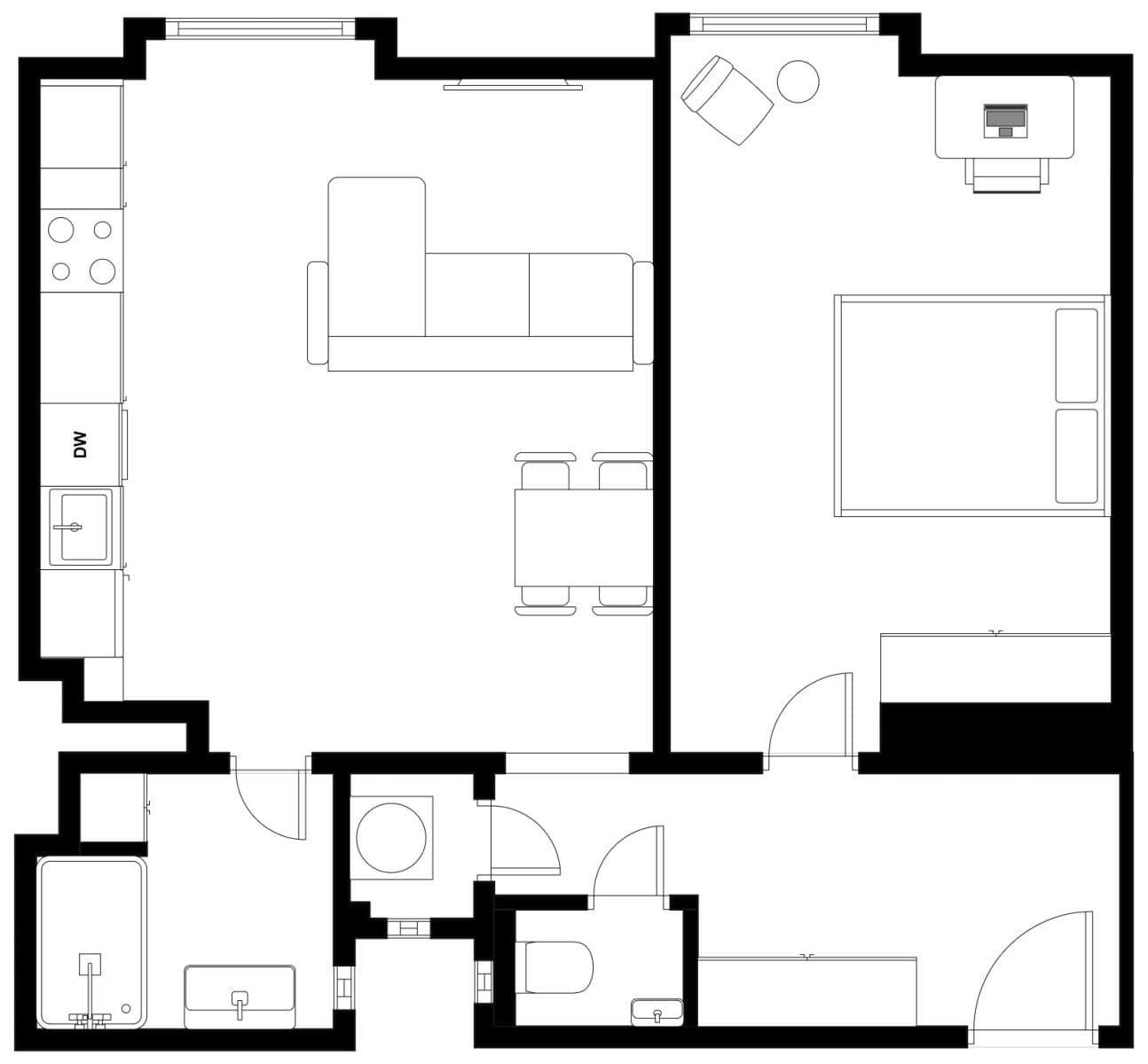 Prodej bytu 2+kk 53 m², Nuselská, Praha, Praha Prodej bytu 2+kk 53 m², Nuselská, Praha, Praha