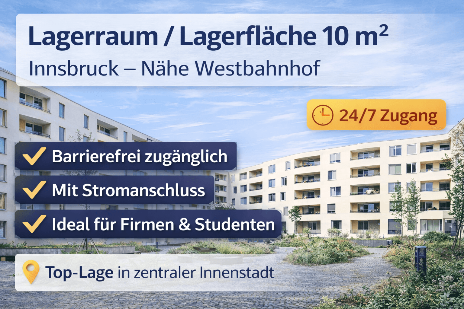 Pronájem nebytového prostoru 10 m², Andreas-Hofer-Straße 53, Innsbruck, Tyrolsko Pronájem nebytového prostoru 10 m², Andreas-Hofer-Straße 53, Innsbruck, Tyrolsko
