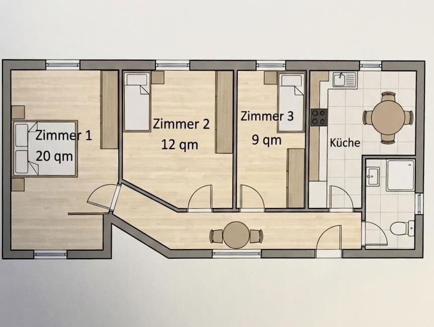 Pronájem bytu 9 m², Uhlandstraße 9/1, Heilbronn, Bádensko-Württembersko Pronájem bytu 9 m², Uhlandstraße 9/1, Heilbronn, Bádensko-Württembersko