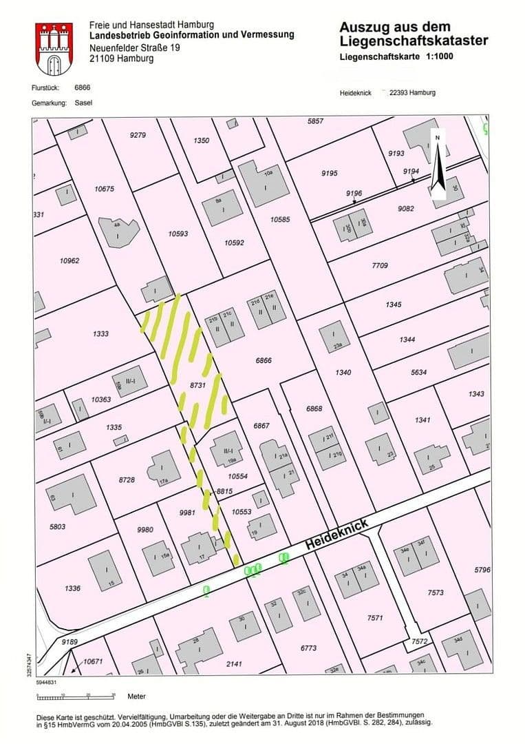 Prodej pozemku 1.078 m², Heideknick 19b, Hamburg, Hamburg Prodej pozemku 1.078 m², Heideknick 19b, Hamburg, Hamburg