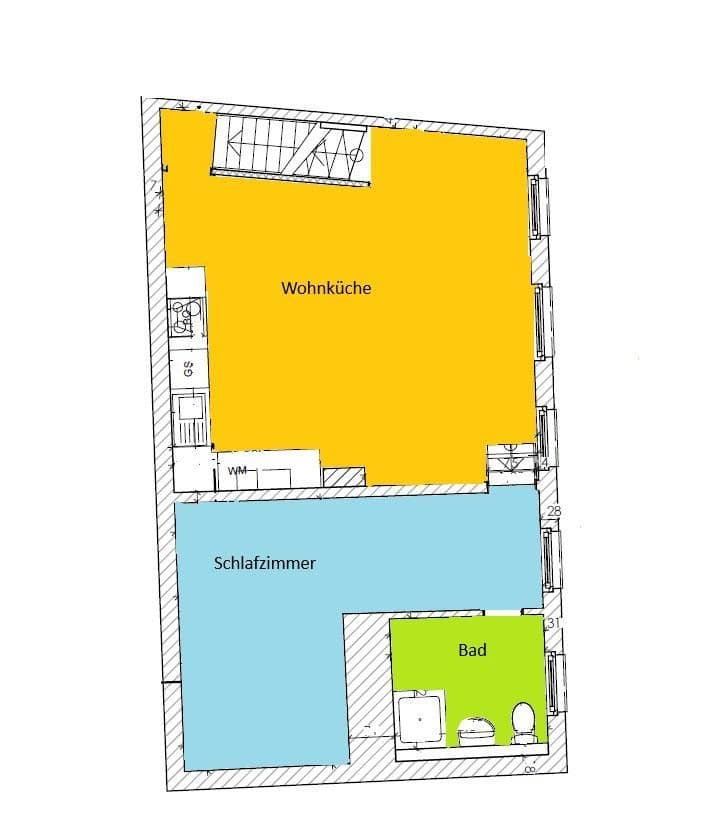 Pronájem bytu 2+1 110 m², Auf dem Meere 41, Lüneburg, Dolní Sasko Pronájem bytu 2+1 110 m², Auf dem Meere 41, Lüneburg, Dolní Sasko