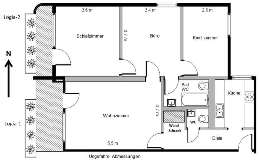 Prodej bytu 3+kk 78 m², Unterhaching, Bavorsko Prodej bytu 3+kk 78 m², Unterhaching, Bavorsko
