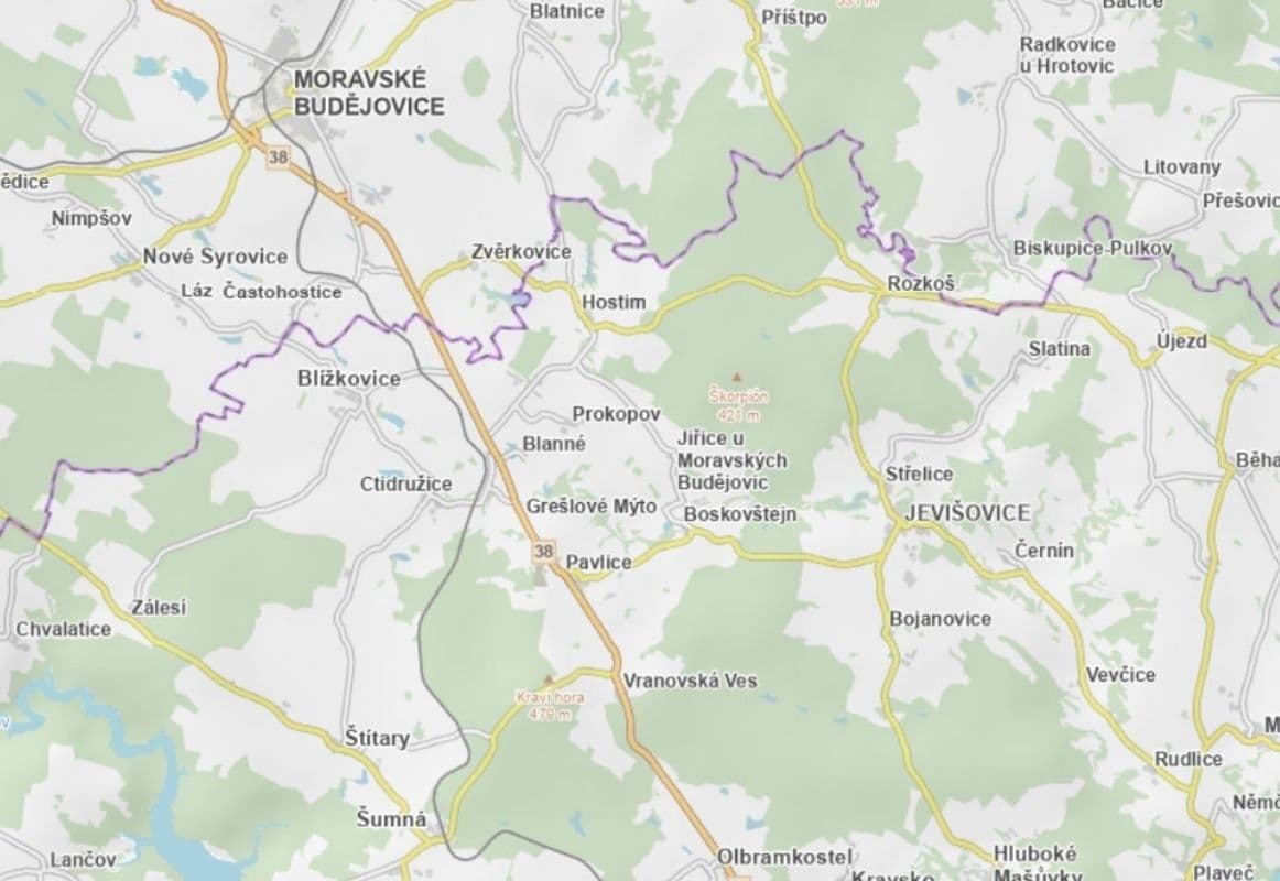 Prodej pozemku 1.170 m², Blanné, Jihomoravský kraj Prodej pozemku 1.170 m², Blanné, Jihomoravský kraj