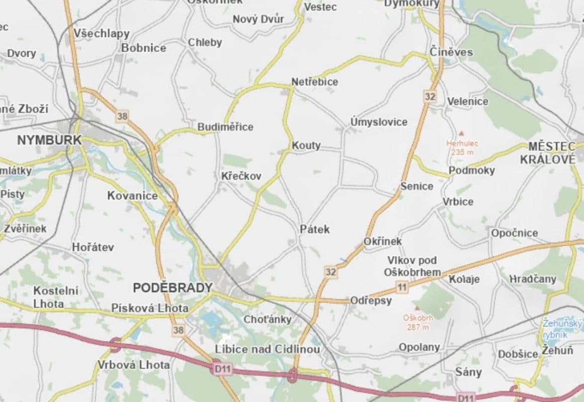 Prodej pozemku 5.402 m², Okřínek, Středočeský kraj Prodej pozemku 5.402 m², Okřínek, Středočeský kraj