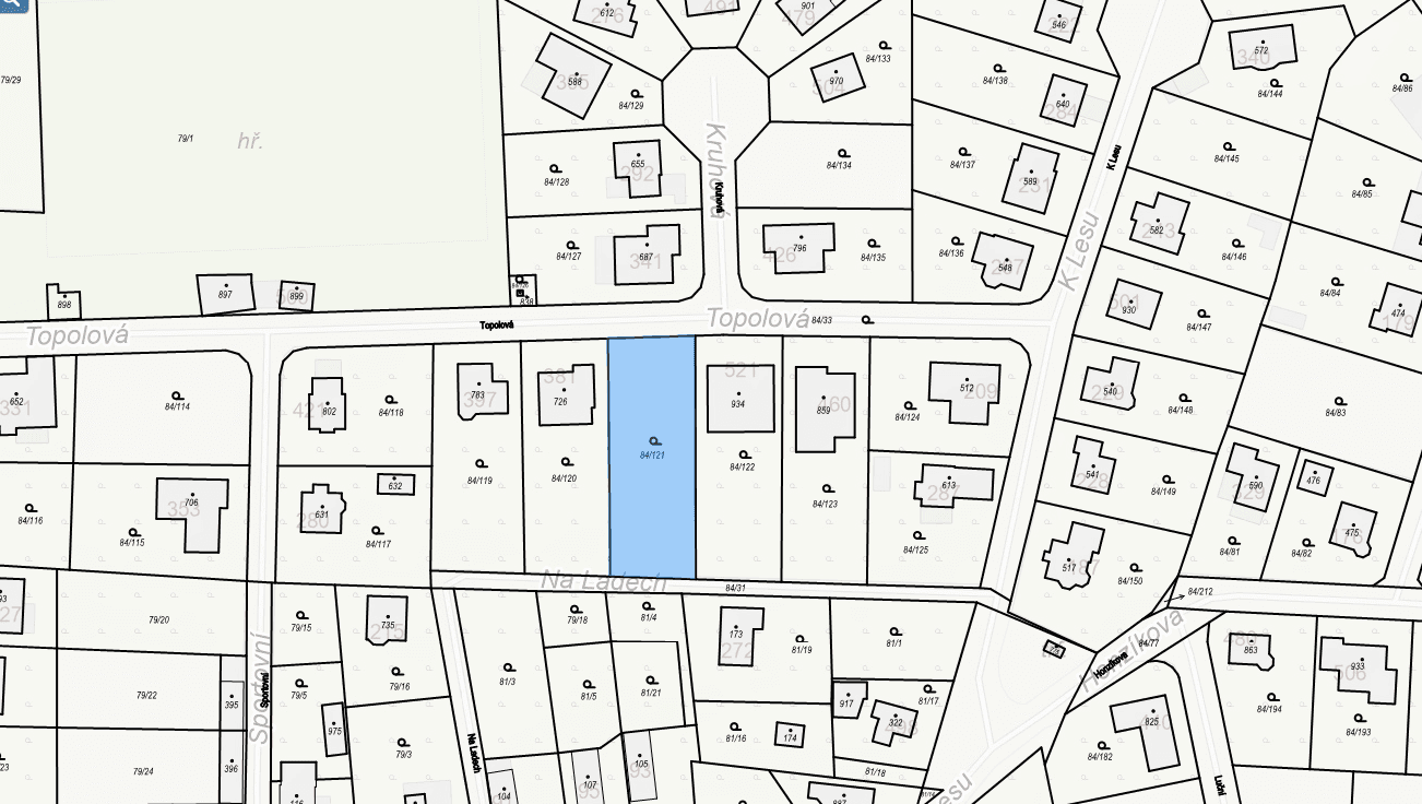 Prodej pozemku 1.091 m², Topolová, Babice, Středočeský kraj Prodej pozemku 1.091 m², Topolová, Babice, Středočeský kraj